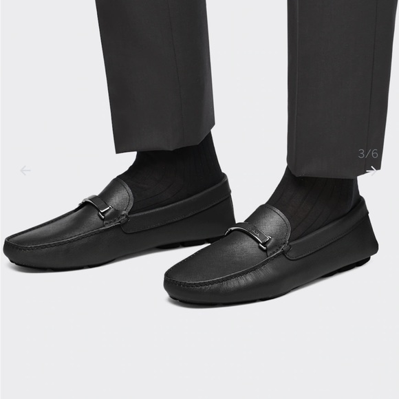 Saffiano leather loafers - Picture 4 of 8